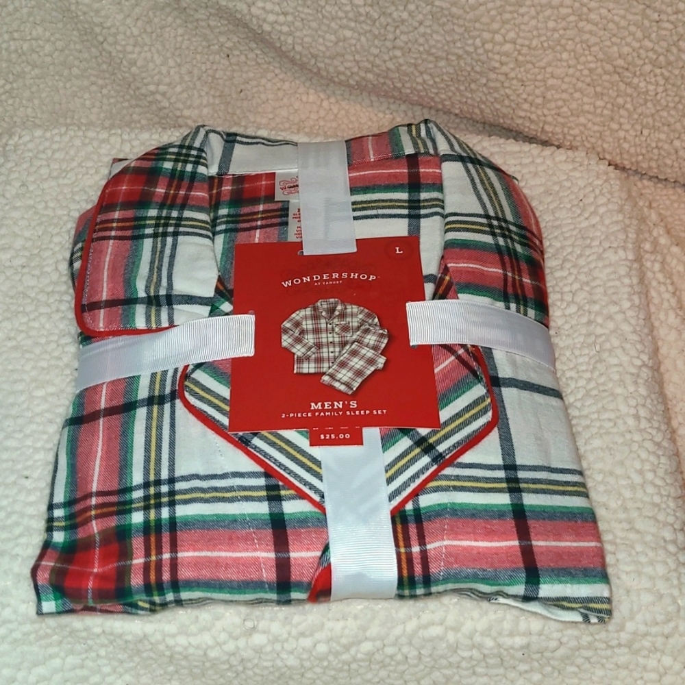Men's flannel Christmas pajamas Large Target brand